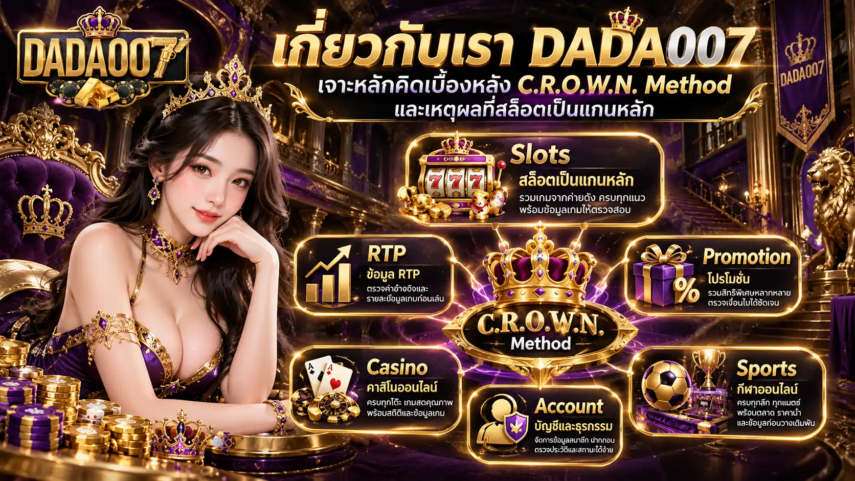 dada007 อธิบาย 4 คำถามหลักสำหรับเกมสล็อต RTP โปรโมชั่น บัญชี คาสิโน และกีฬา